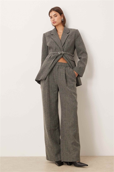 Брюки с «елочкой» и средней посадкой co-ord артикул 151999834