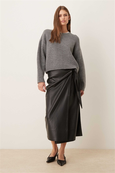 Юбка-миди из PU от Jaspre артикул 151638671