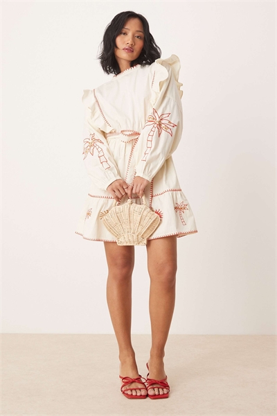Мини-платье с вышивкой артикул 143827063