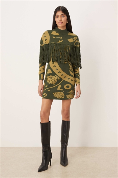 Трикотажное мини-платье-свитер co-ord артикул 152557242