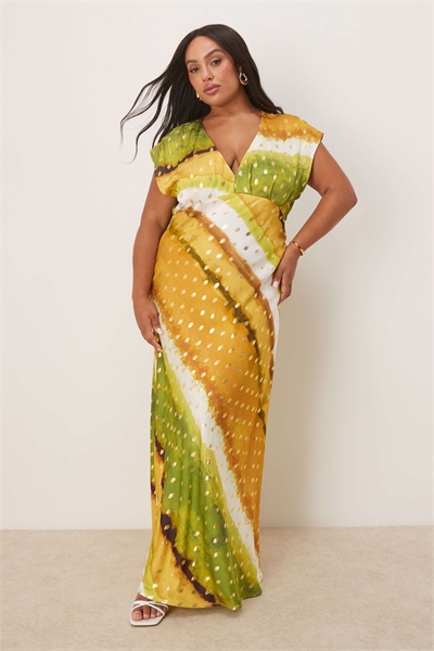 Платье-миди металлического цвета артикул 143824914