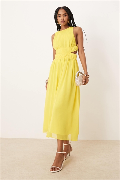 Платье средней длины с вырезами артикул 146131259