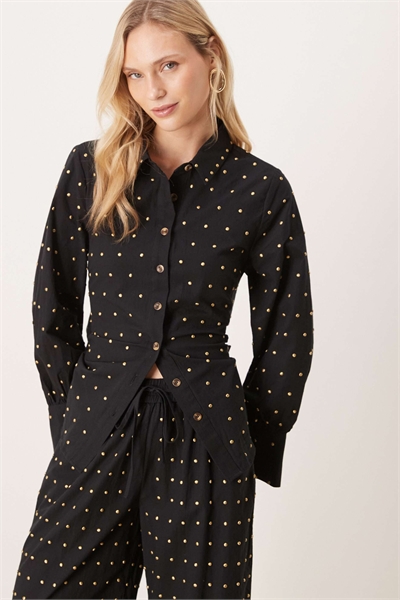 Короткая майка с застежками-кнопками и бантиком на спине артикул 152558809