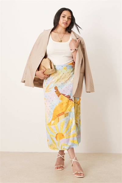 Юбка-миди с запахом из жаспре артикул 143824913