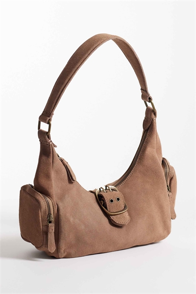 Подростковая сумка-мешок из 100% замши с пряжкой артикул 154972454