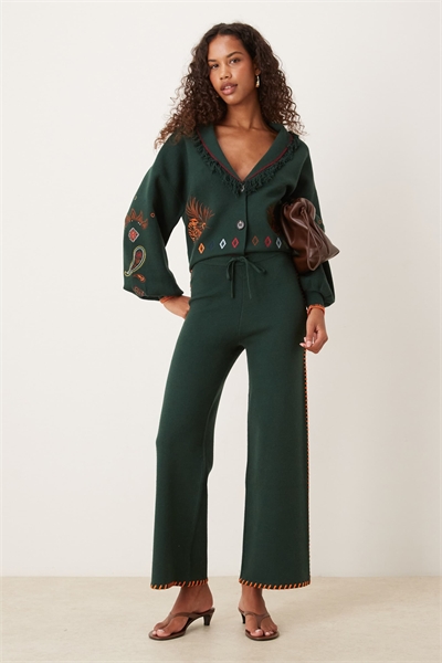 Трикотажные брюки с вышивкой «сафари» co-ord артикул 151638677