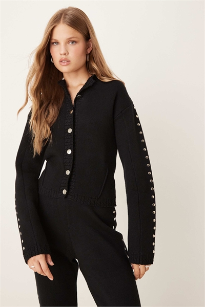 Кардиган из трикотажа с заклепками co-ord артикул 150527856