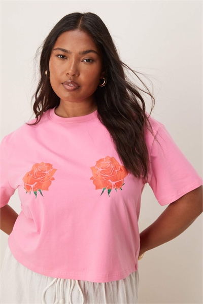 Детская футболка с принтом в виде роз артикул 148479965