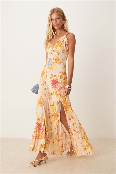 Макси-платье-комбинация из атласа артикул 148249849