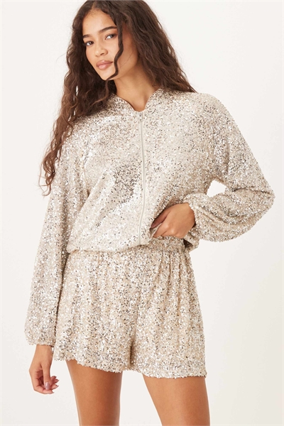 Шорты с пайетками co-ord артикул 150263252