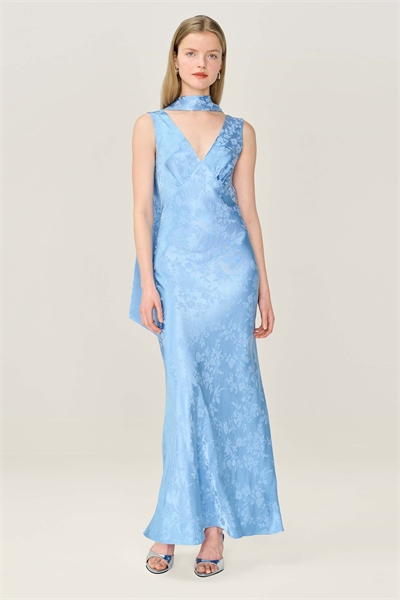 Аксессуары: шарф-платок «Скарлетт» с цветочным жаккардовым узором для торжественных случаев артикул 155951017