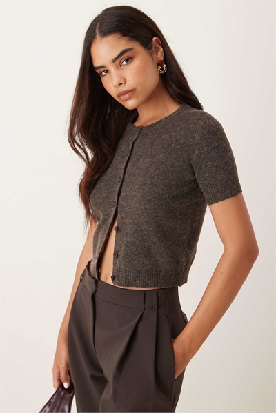 Кардиган с короткими рукавами артикул 148829318