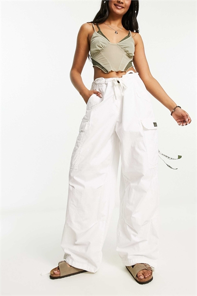 Винтажные широкие брюки-парашюты артикул 131009849