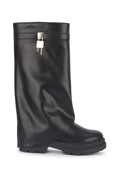 Ботинки до середины икры, удобные повседневные туфли с сетчатой подкладкой, черного цвета артикул 155276396