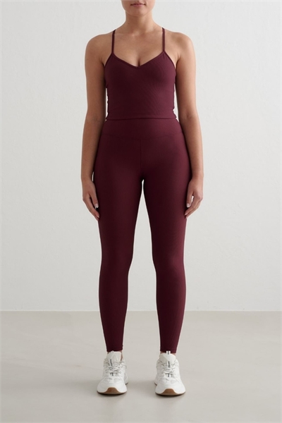 Спортивные колготки с ребристой текстурой цвета вишни артикул 152646116