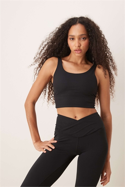 Спортивный бюстгальтер Zenvy Dri-FIT с ребристой тканью и легкой поддержкой артикул 139796454