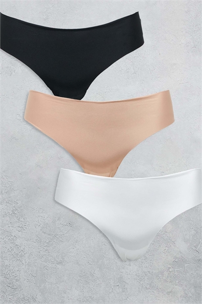 ASOS DESIGN Curve, набор из 3 штук: стринги без отпечатков и с кружевом артикул 142351033