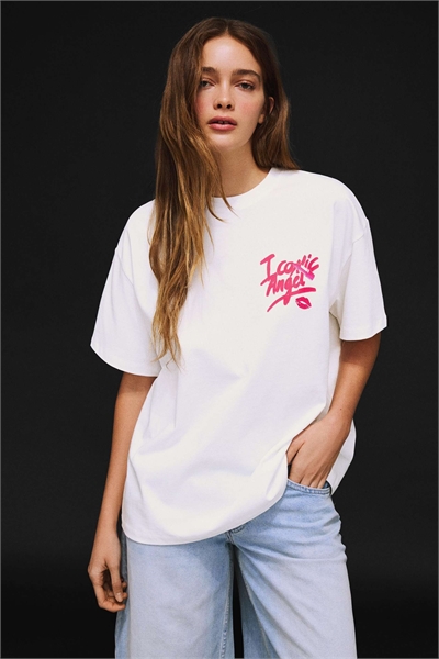 Футболка с коротким рукавом и принтом артикул 156158362