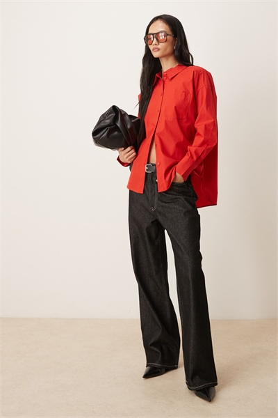 Рабочая рубашка свободного кроя артикул 153053754