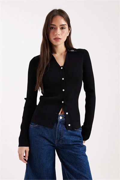 Рубашка из ребристого трикотажа артикул 154764275