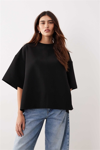 Топ с прямоугольным кроем и завязками сзади артикул 153754703