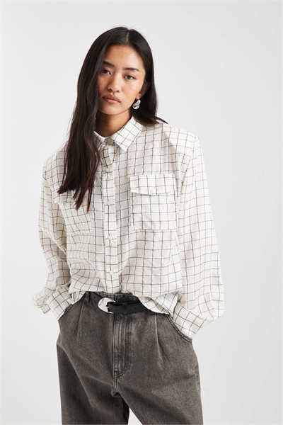 Рубашка свободного кроя с удлиненным покроем артикул 154587648