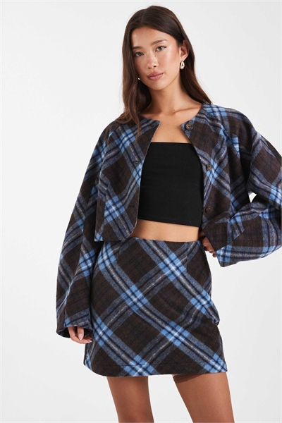 Блейзер с укороченными рукавами-коконами co-ord артикул 149966223