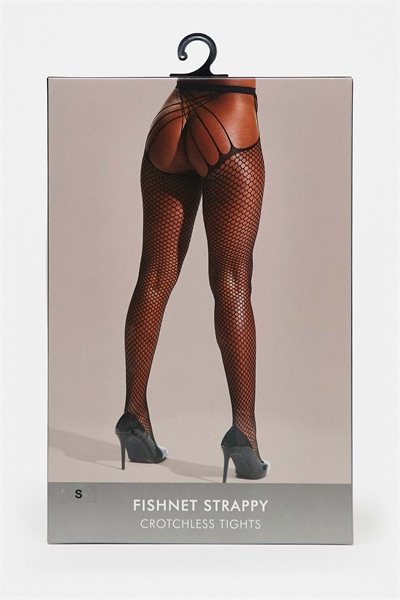 Колготки в сеточку с вырезом в промежности артикул 140598712