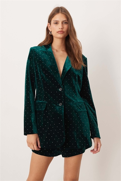 Блейзер из бархата с декоративными элементами co-ord артикул 151638706