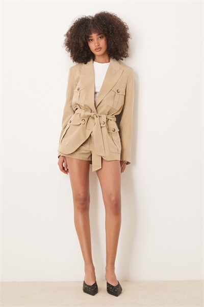 Блейзер из искусственной замши в стиле утилита co-ord артикул 139624591