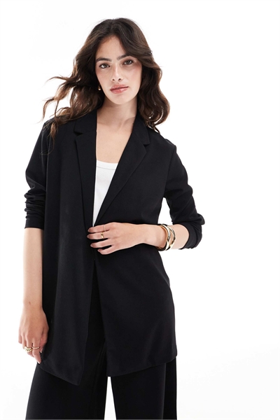 Легкий блейзер черного цвета co-ord артикул 117448436