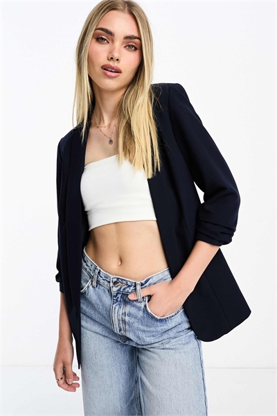 Блейзер с рукавами с рюшами артикул 130563789