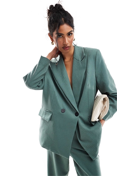 Блейзер из ткани с узором «елочка», сшитый на заказ артикул 136056071