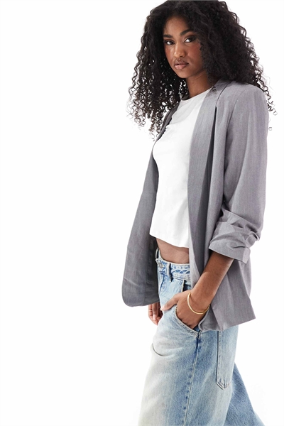 Блейзер с рукавами с рюшами артикул 139430340