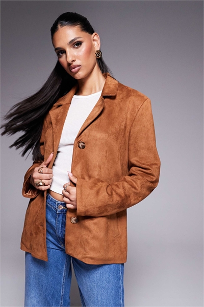 Блейзер из замши артикул 141797388