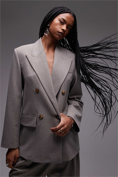 Блейзер свободного кроя с двойной застежкой co-ord артикул 142740690