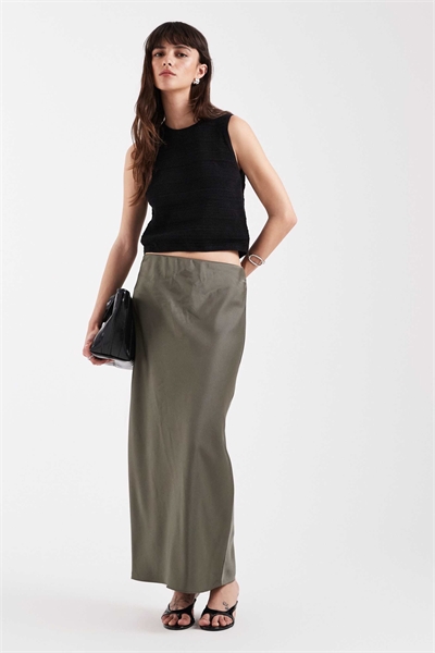 Атласная юбка макси артикул 154969947