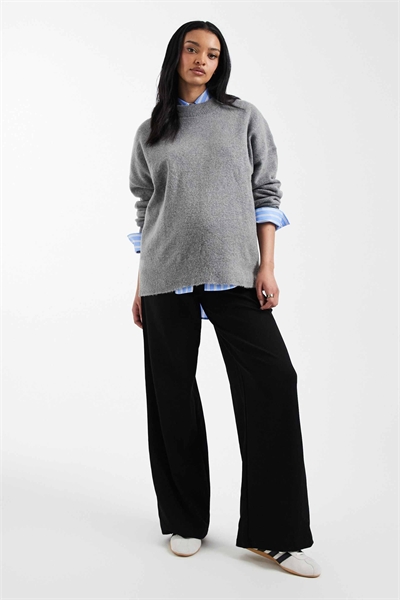 Брюки из джерси с широкими штанинами и высоким поясом от Mamalicious Maternity артикул 153079965