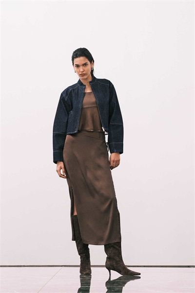 Юбка-парео из атласа co-ord артикул 150830642