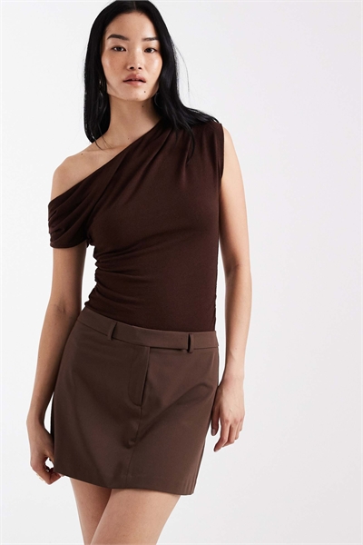 Мини-юбка с ламбрекеном артикул 155594043