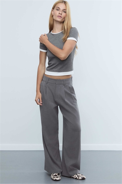 Брюки с очень широкими брючинами и регулируемой длиной артикул 156258973