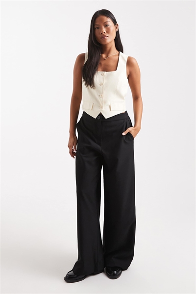 Брюки с прямым кроем, свободного покроя, в стиле «petite» артикул 137111422