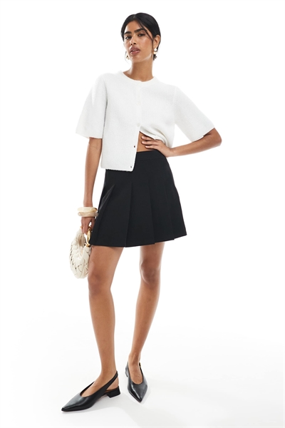 Мини-юбка с складками артикул 147903860