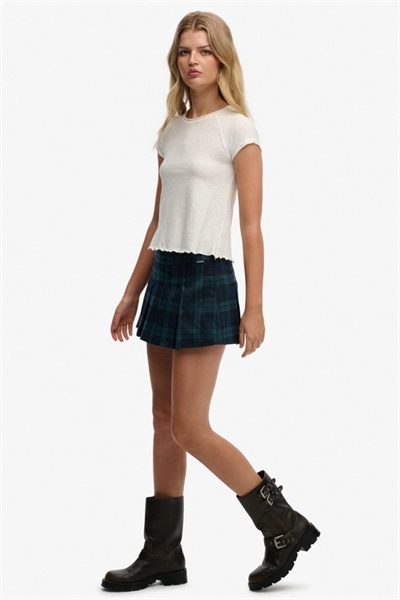 Мини-юбка-шорты с плиссировкой артикул 155713766