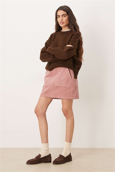 Мини-юбка из шнура с карманами артикул 153050287