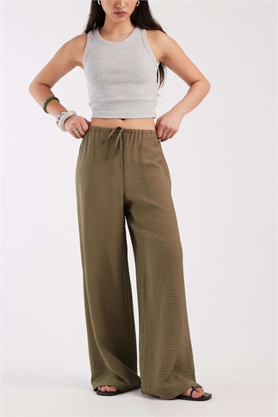 Брюки с широкими штанинами артикул 152320278