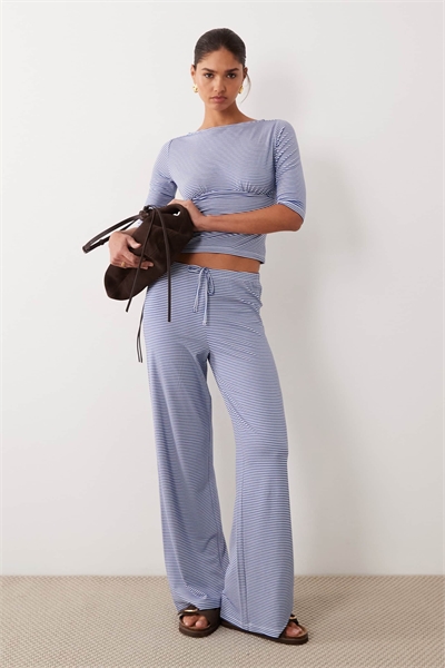 Брюки с широкими брючинами и завязками co-ord артикул 155845463