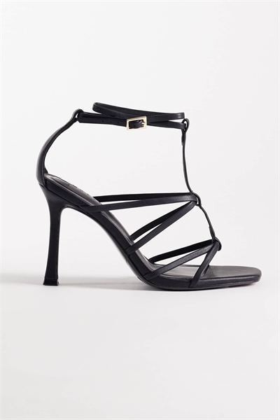 Сандалии на высоком каблуке с ремешком в виде буквы «Т» и открытой верхней частью модели «Wide Fit Natalia» артикул 152386955