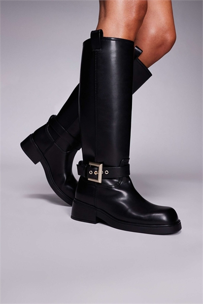 Сапоги до колен с пряжкой артикул 148915319