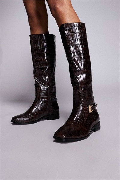 Ботинки до колен Mackie с пряжкой артикул 147661346